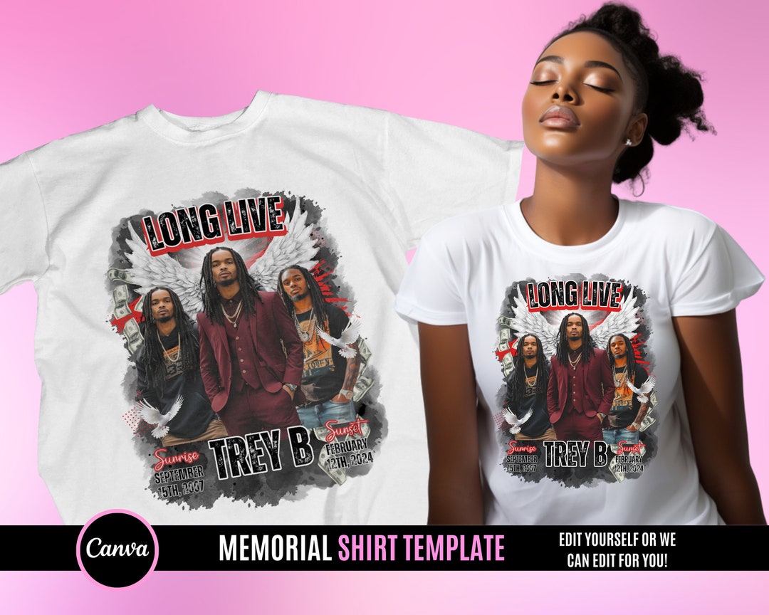 Memorial T Shirt Design Editable in Canva Memorial T Shirt Design