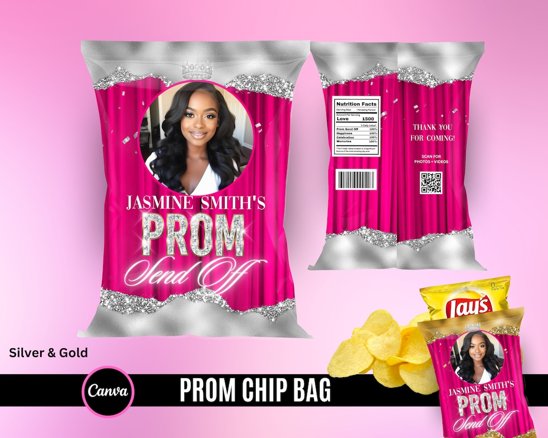 Prom Send off Chip Bags Prom Chip Bag Prom Night Event Prom Party Etsy