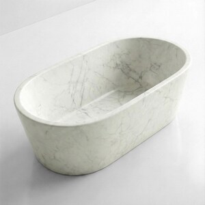 carrara marble bathtub