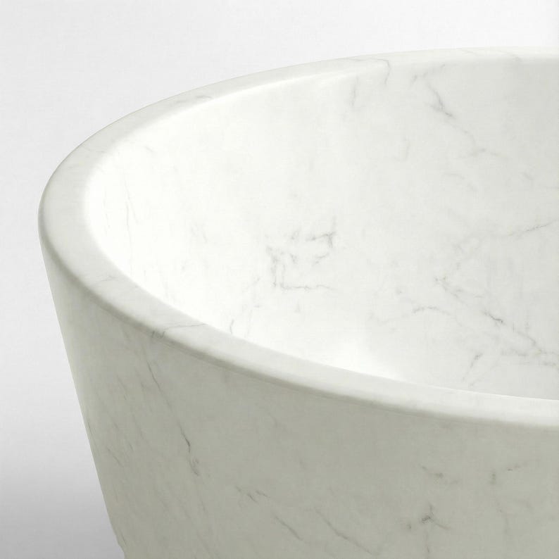 carrara marble bathtub