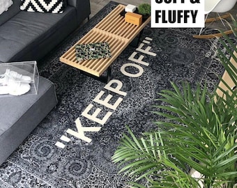 Keep Off Rug: Modern Plush Area Rug, Trend Scandinavian Style