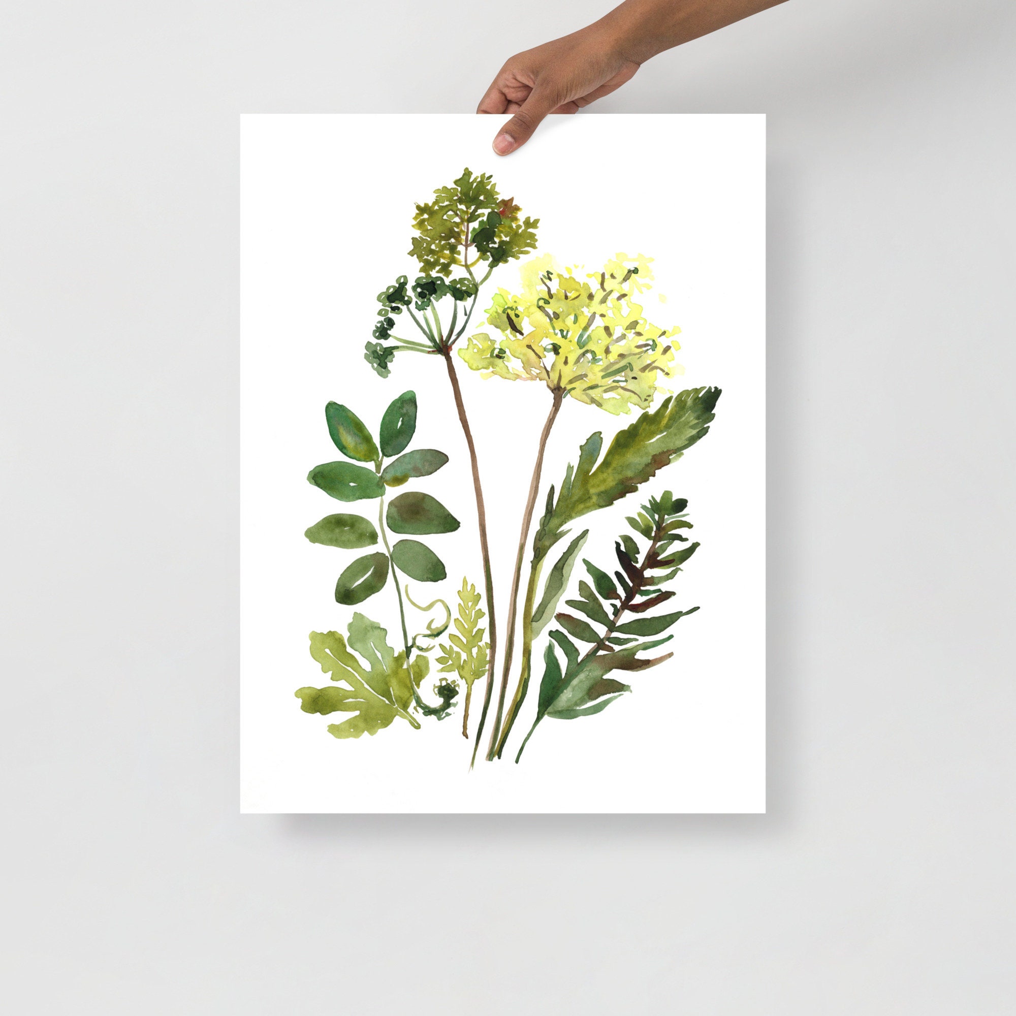 Watercolor Botanical Print Set of 3 Floral Printable Art - Etsy