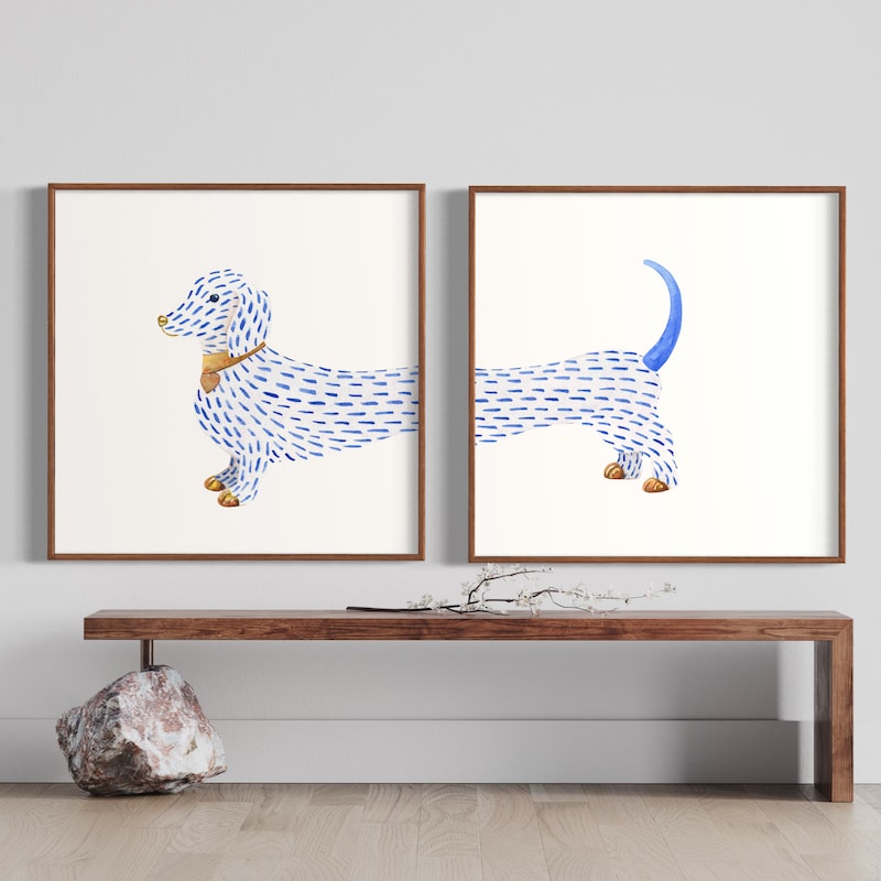 Dachshund Wall Art Etsy dachshund-wall-art-etsy