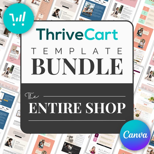 ThriveCart Template Bundle Der gesamte Shop Checkout Tripwire Verkaufsseite Mitgliedszahlen Bleimagnet Vorlagen Landing Page natürlich Verkaufstrichter
