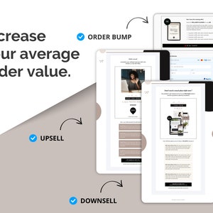 Systeme.io template bundle Systemeio bundle opt-in lead magnet tripwire sales page Systeme io template Masterclass Template PLR Template membership
Order bump upsell downsell landing page