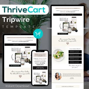 ThriveCart Tripwire Template Coaching Funnel Template ThriveCart Template eBook Tripwire Sales Page Template