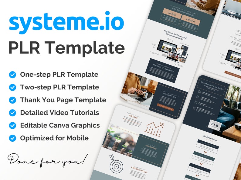 System.io Templates Systeme.io PLR Sales Page Template Systemeio Private Label Rights ...