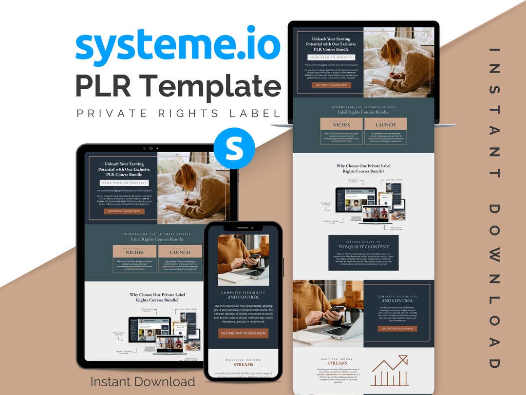 Systeme.io PLR Sales Page Template Systemeio Private Label Rights Systeme.io PLR Sales Page Template Systemeio Private Label Rights