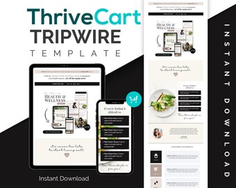 ThriveCart Tripwire Template Coaching Funnel Template ThriveCart Template eBook Tripwire Sales Page Template