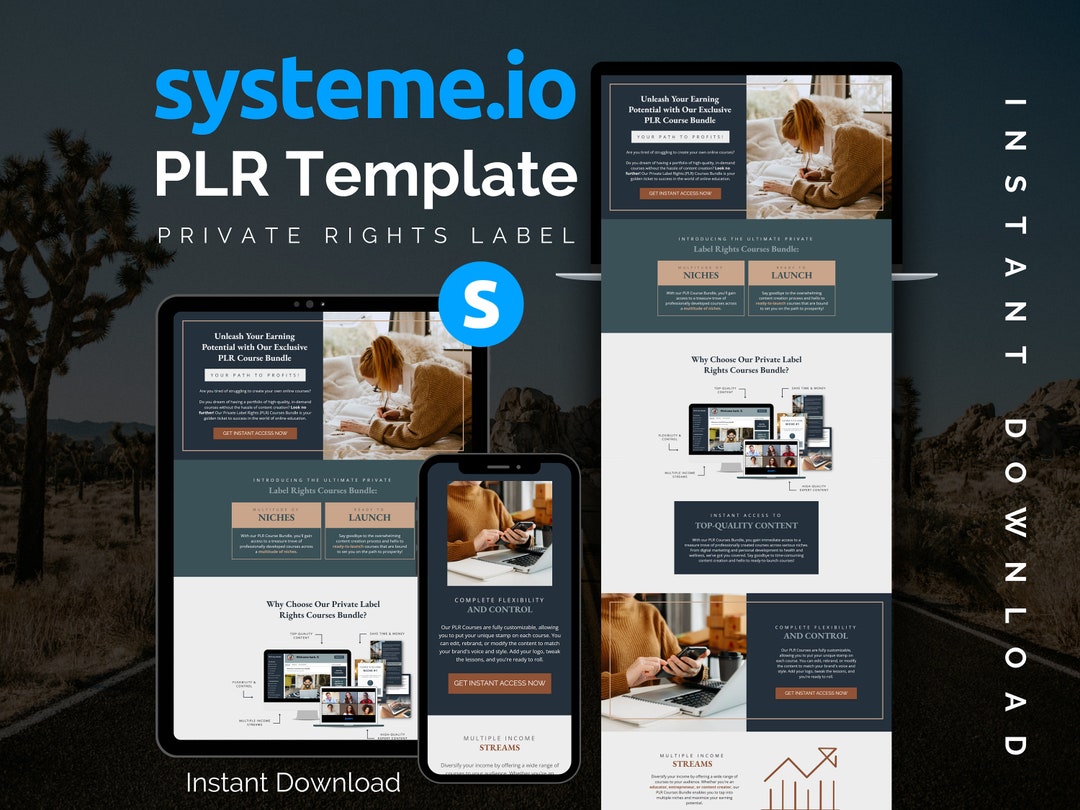 Systeme.io PLR Sales Page Template Systemeio Private Label Rights Systeme.io PLR Sales Page Template Systemeio Private Label Rights