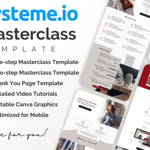 systeme.io masterclass sales page template systeme io masterclass sales page template systemeio masterclass template systeme.io landing page systeme.io sales funnel bootcamp template Coaching funnel template two step checkout one step checkout