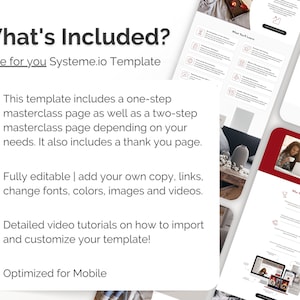 systeme.io masterclass sales page template systeme io masterclass sales page template systemeio masterclass template landing page systeme.io sales funnel bootcamp template Coaching funnel template two step checkout one step checkout editable mockups