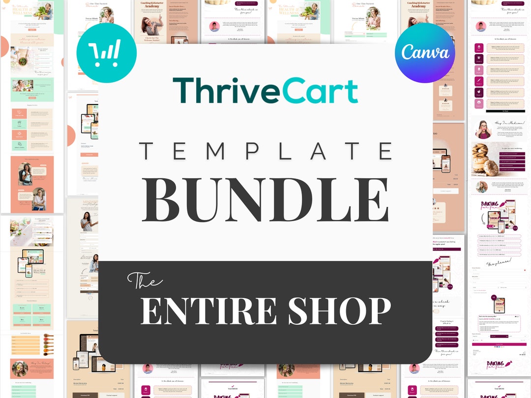 Thrivecart Template Bundle the Entire Shop Checkout Tripwire Etsy Thrivecart Template Bundle the Entire Shop Checkout Tripwire Etsy