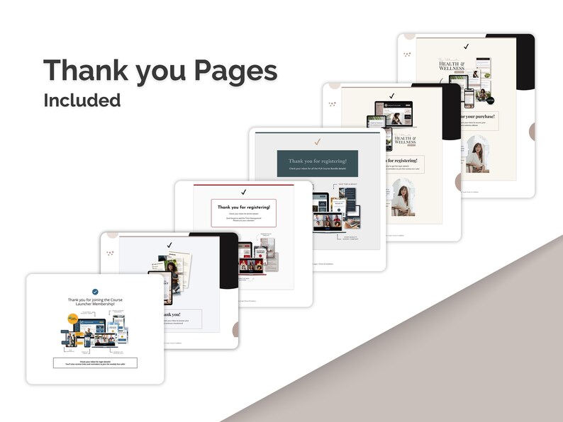 Systeme.io template bundle Systemeio bundle opt-in lead magnet tripwire sales page Systeme io template Masterclass Template PLR Template membership
thank you page