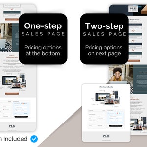 Systeme.io template bundle Systemeio bundle opt-in lead magnet tripwire sales page Systeme io template Masterclass Template PLR Template membership
One-step sales page Two-step sales page one step checkout two step checkout