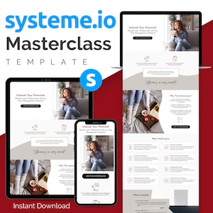 systeme.io masterclass sales page template systeme io masterclass sales page template systemeio masterclass template systeme.io landing page template systeme.io sales funnel bootcamp template Coaching funnel template