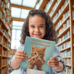 Livre de poésie pour chatons pour les tout-petits | Poèmes imprimables numériques pour enfants | Premier livre pour les 1 à 4 ans | Comptines pour bébés animaux au format PDF, téléchargement numérique