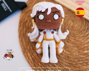 Patroon voor Storm Elemental Amigurumi – Hero Crochet PDF