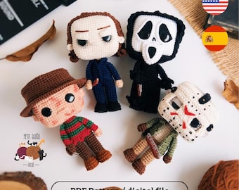 Classics Horror Slashers Vol.01 Amigurumi Pattern - Crochet PDF