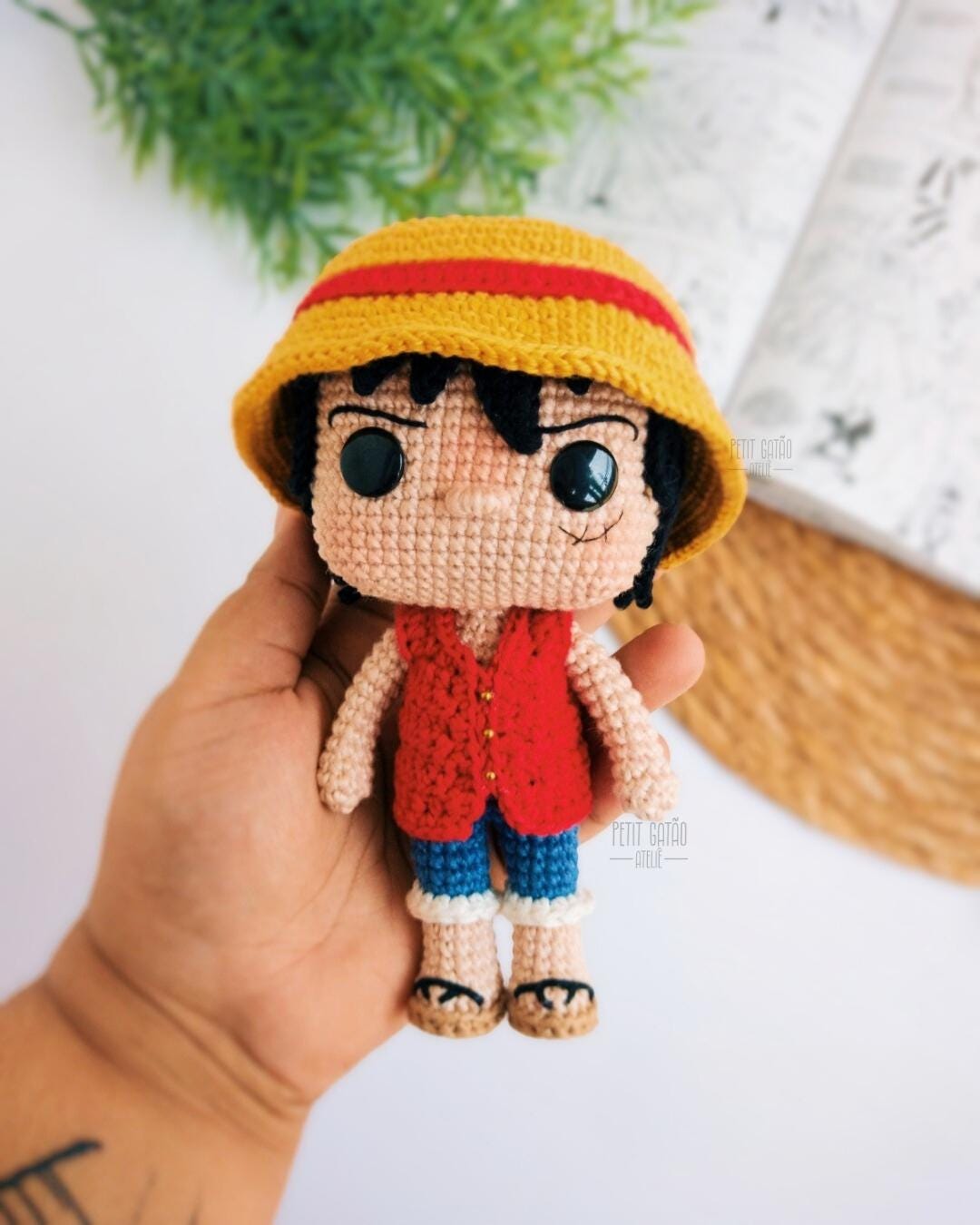 Tutorial: Luffy Amigurumi Pattern - Fanart PDF - Etsy