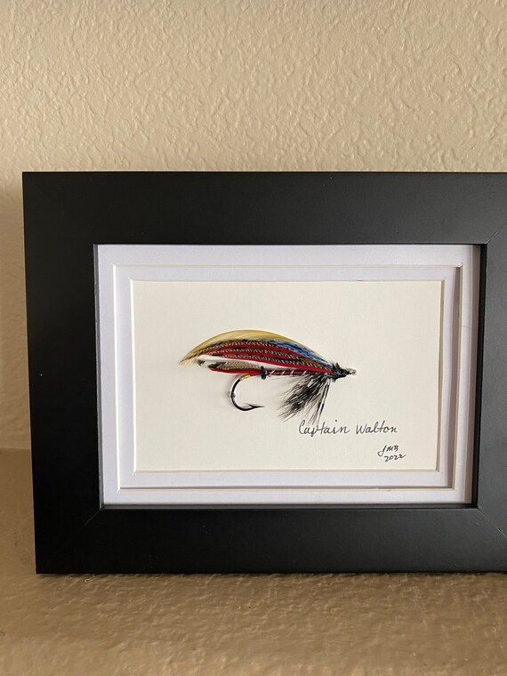 Classic Atlantic Salmon Fly Display captain Walton Etsy