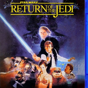 Return of the Jedi (1983) Despecialized Edition Custom Blu-ray Cover 1990 VHS Art (no Blu-ray Disc)