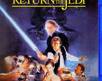 Return of the Jedi (1983) Despecialized Edition Custom Blu-ray Cover 1990 VHS Art (no Blu-ray Disc)