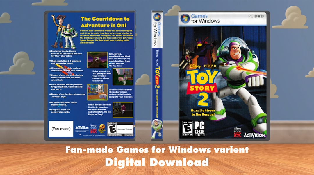 Toy Story Fan-made Games for Windows Cover (NO GAME INCLUDED)