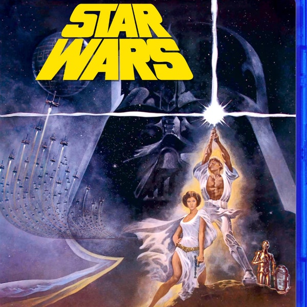 Star Wars (1977) Despecialized Edition Custom Blu-ray Cover 1990 VHS Art (no Blu-ray Disc)