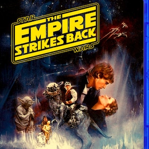The Empire Strikes Back Despecialized Edition Custom Blu-ray Cover 1990 VHS Art (no Blu-ray Disc)