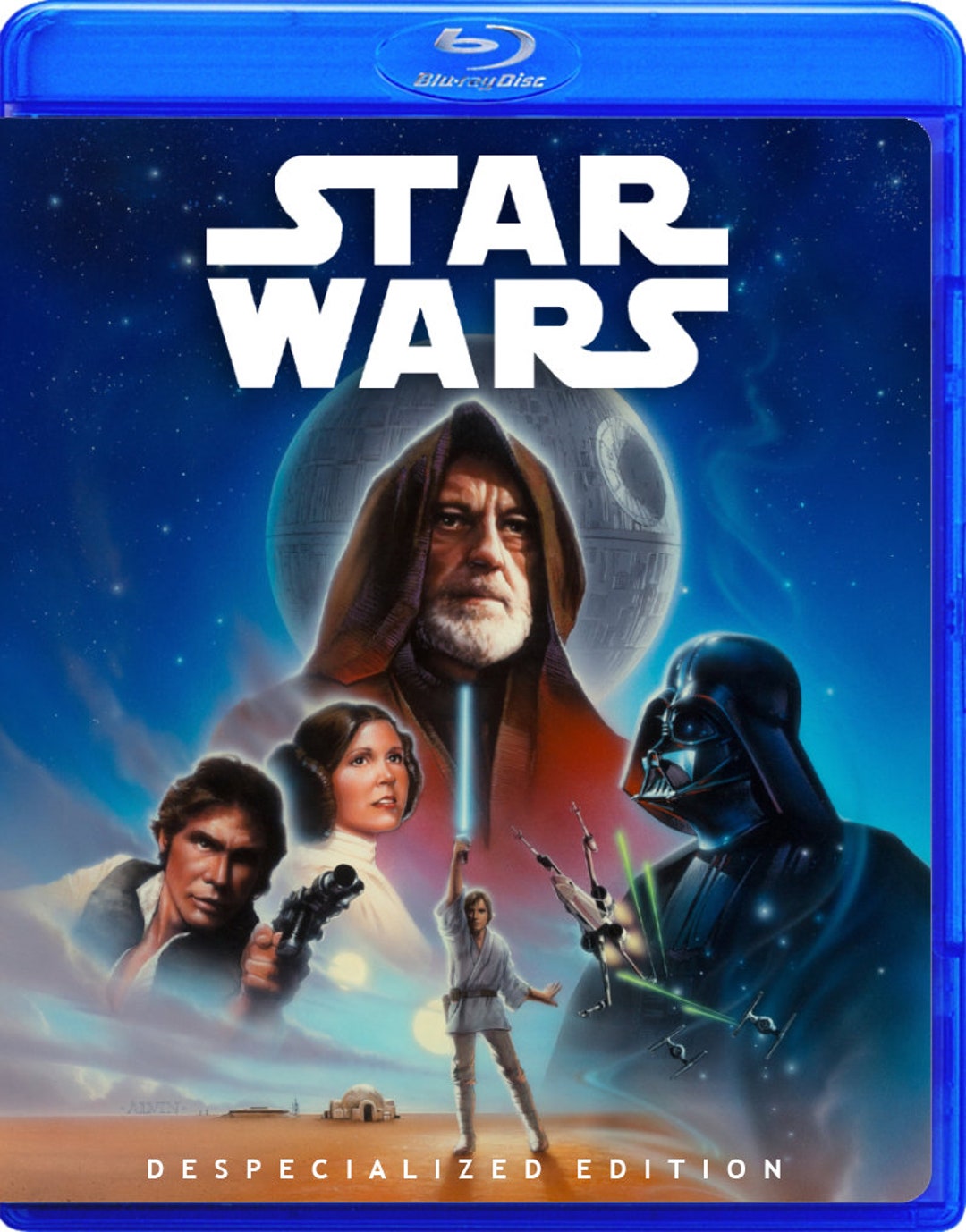 Star Wars 1977 Despecialized Edition Custom Blu-ray Cover no Blu-ray Disc 