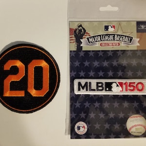Frank Robinson #20 Patch Plus MLB 150th Anniversary Patch- Memorial Patch Baltimore Orioles Un used jersey iron on patch