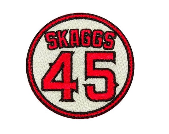 Tyler Skaggs 45 Patch Memorial Los Angels Angels Baseball Jersey Patch Iron on Patch Etsy