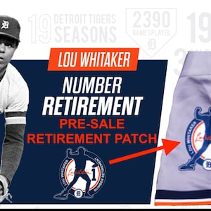 Detroit Tigers will retire Lou Whitaker's No. 1 in 2020