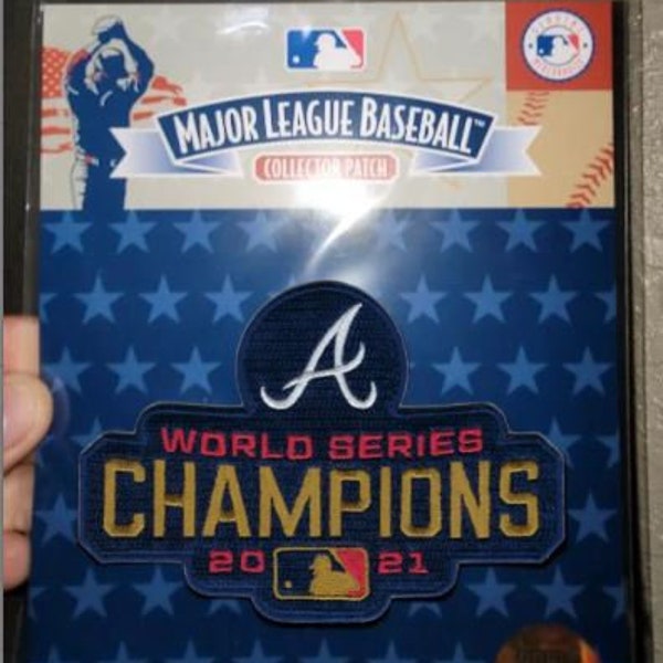 Atlanta Braves Official 2021 GOLD World Series Champions Patch MLB Baseball Jersey Patch