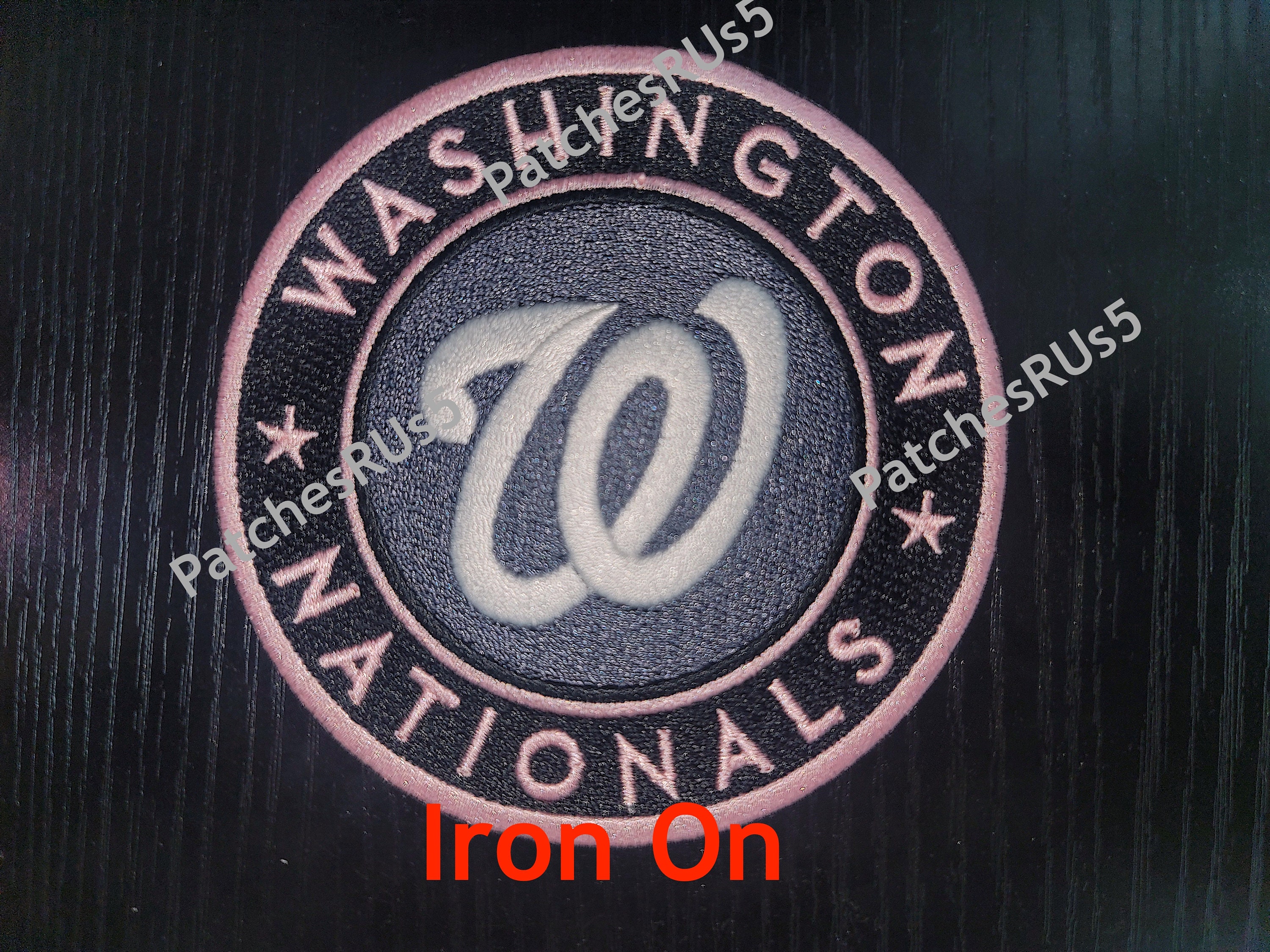 Washington Nationals City Connect Baseball Jersey Patch PINK 