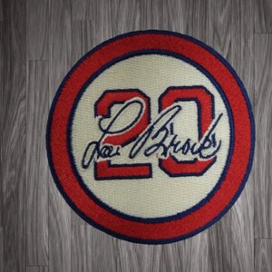 Lou Brock 20 Memorial Patch CREAM VERSION- St. Louis Cardinals Baseball Jersey Patch - Iron On