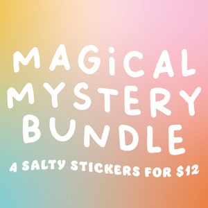 Mystery Sticker Bundle | Trendy Sticker Bundle | Surprise Pack | Feminist Stickers | Vinyl Stickers | Holographic Stickers | Surprise Me