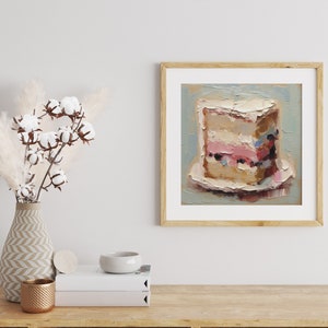 Cake Oil Print Dessert Painting Kitchen Wall Art Food Wall Decor - Etsy