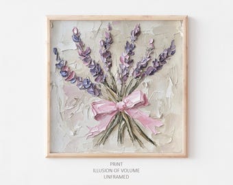 油絵 絵画【ラベンダー】 油絵 油彩 油彩画 絵 絵画【青空の下に咲くラベンダー