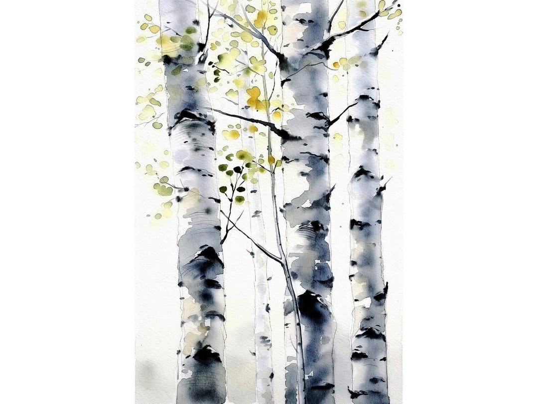 絵画 白樺 林道夫画 油絵 絵画 白樺林【A4】 絵画 HR 通販 14390737