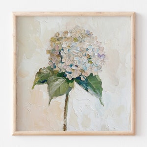 Hydrangea Set of 3 Oil Paintings Floral Wall Art Flowers Artwork ...