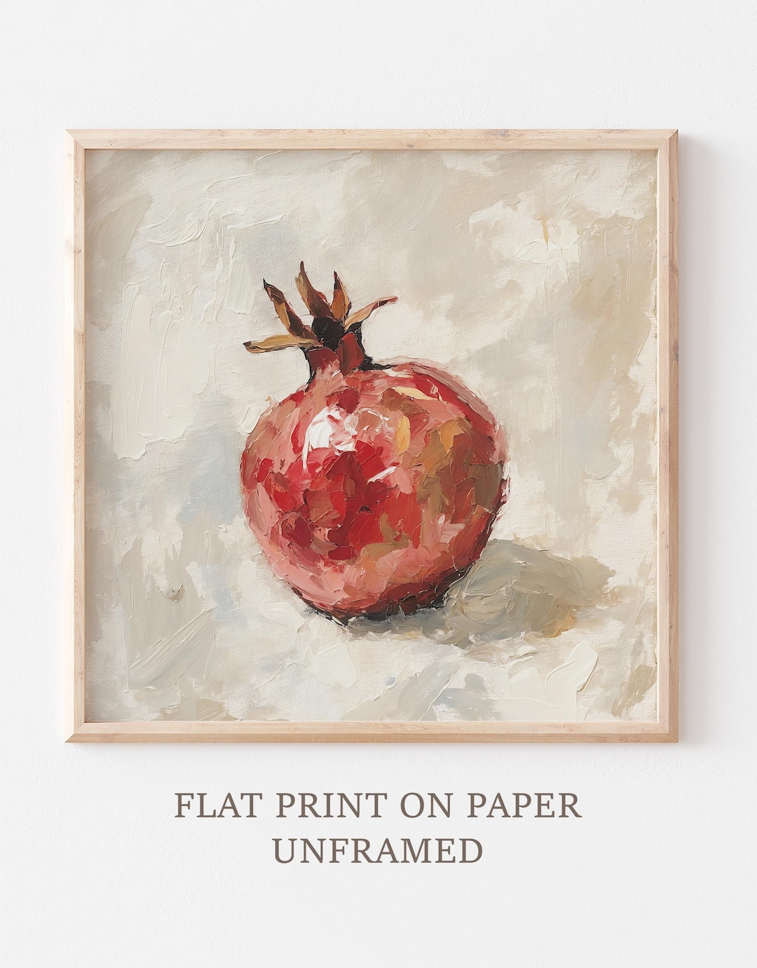 ザクロの油絵フルーツ絵画食品アートワークキッチン壁装飾 - Etsy 日本