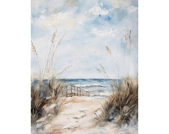 Provincetown Coast Painting Beach Watercolor Massachusetts Poster Seascape Art Print Beach House Wall Decor