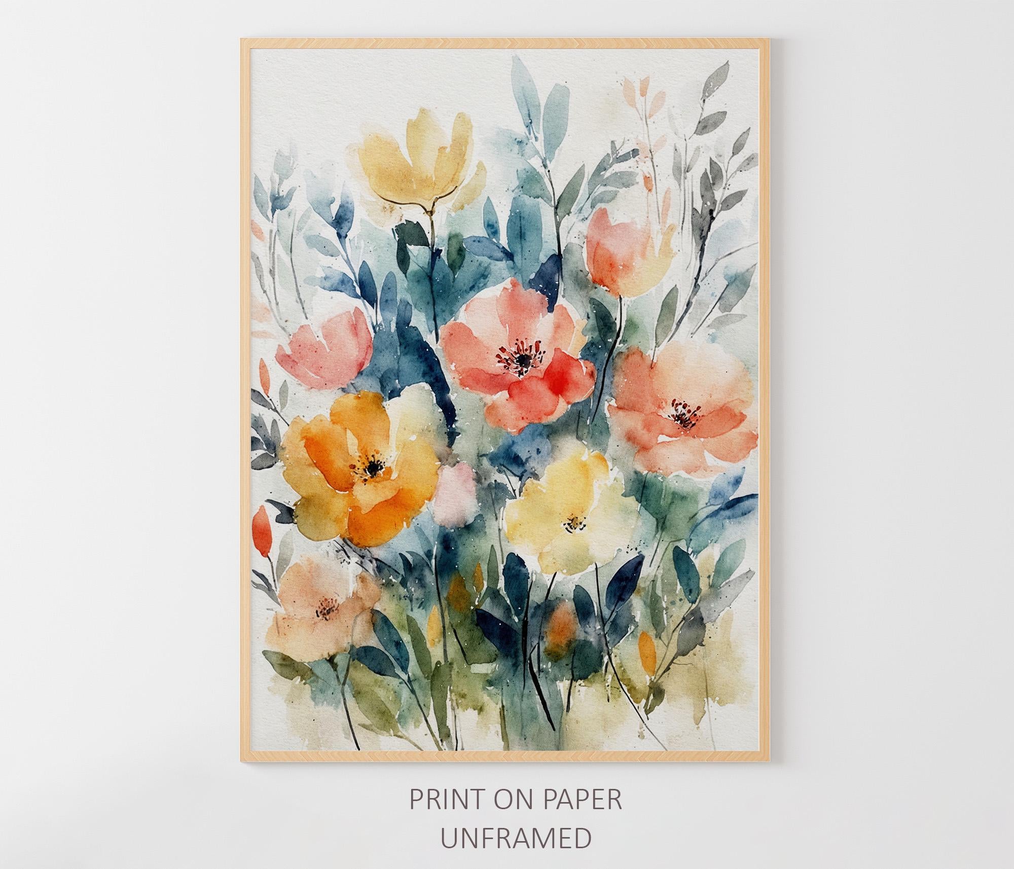 海外購入 洋書 Wildflowers in Watercolour＊インテリア Wildflower