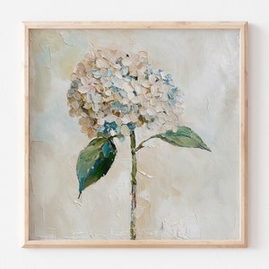 Hydrangea Set of 3 Oil Paintings Floral Wall Art Flowers Artwork ...
