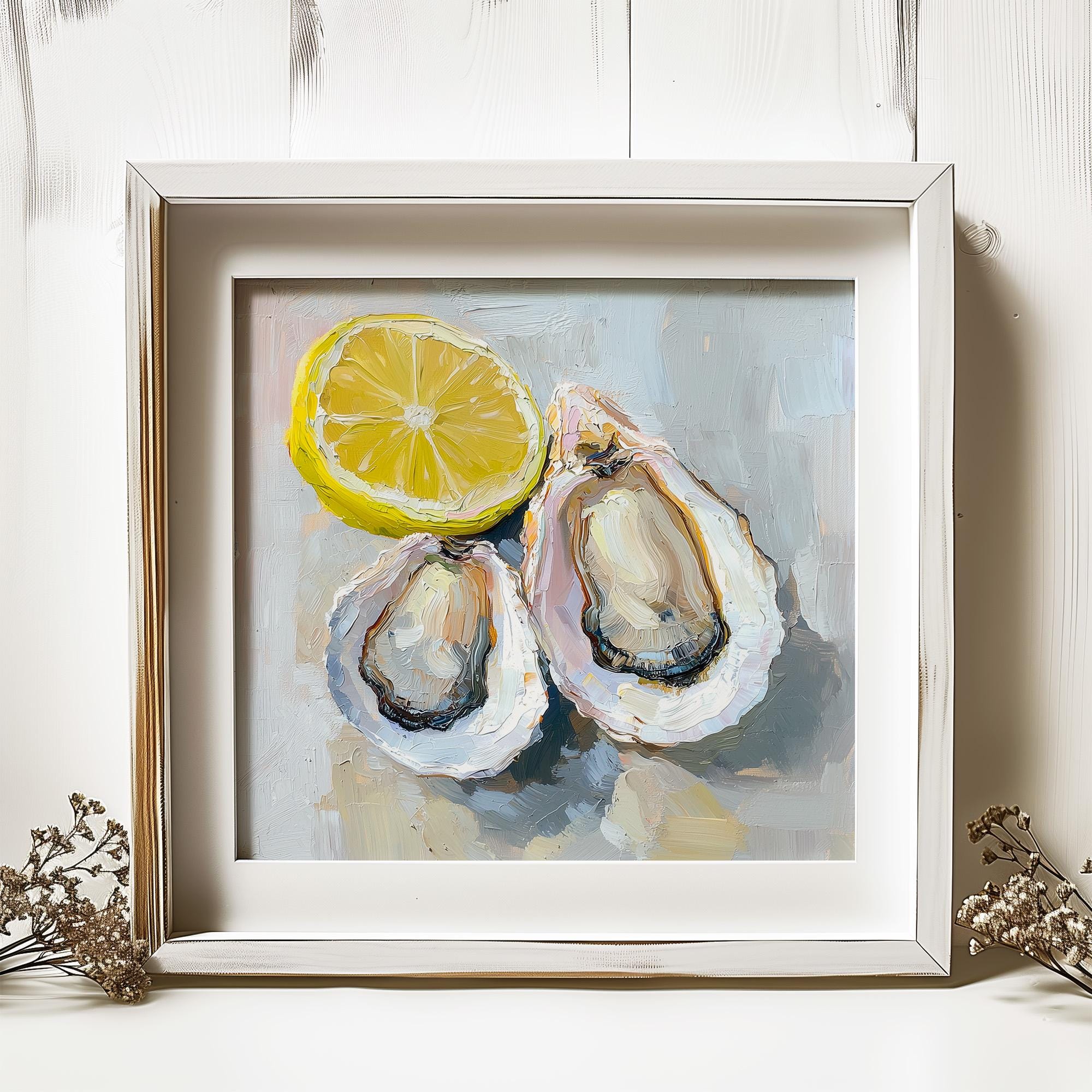油絵 オリジナル作品　静物画　「柿」カキ 絵画 油絵 牡蠣の油絵 レモンの絵画 キッチン静物画 壁アート - Etsy 日本