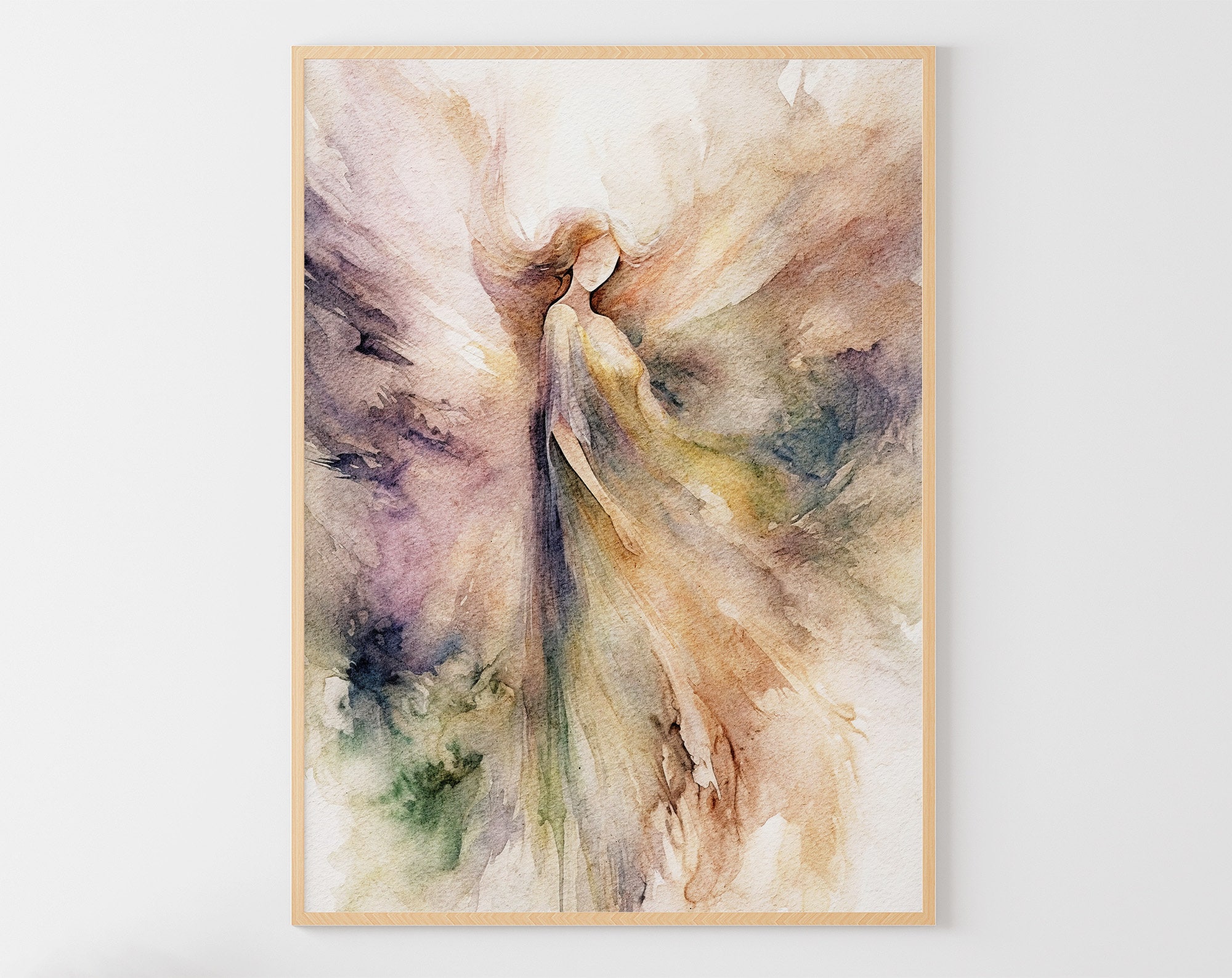 2210様感謝‼️「ジョン・マーティン銅版画 守護天使たちThe Angels 守護天使の水彩画：抽象的な宗教アートプリント - Etsy 日本