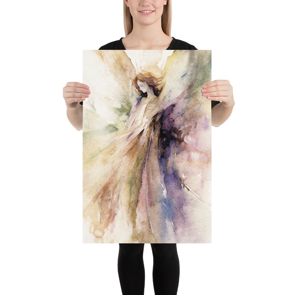 2210様感謝‼️「ジョン・マーティン銅版画 守護天使たちThe Angels 天使の絵画 宗教的な壁アート 守護天使 水彩画 アートプリント 抽象的