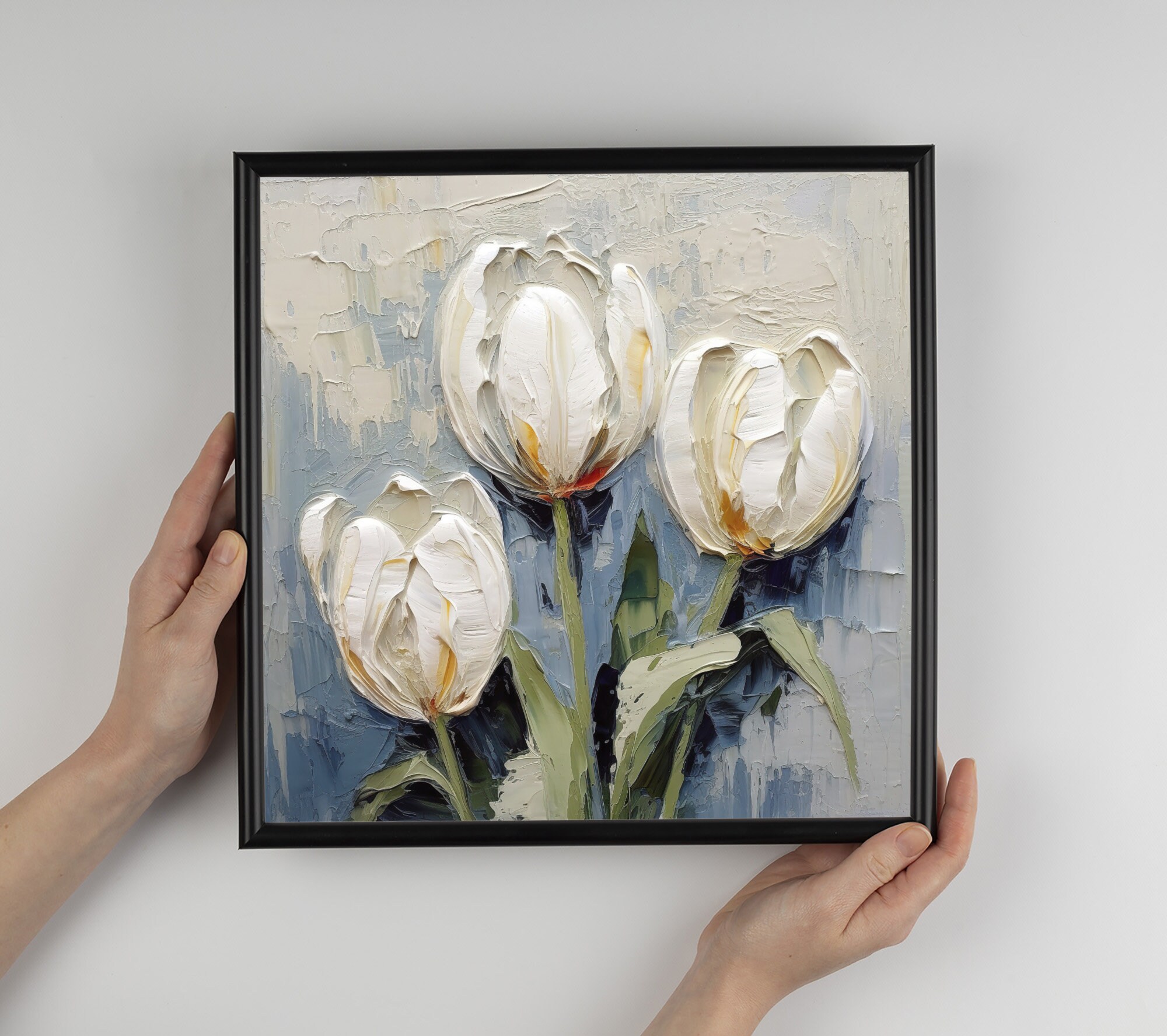 チューリップの油絵 花の絵画 花の壁アート - Etsy 日本